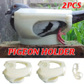 2X Practical Plastic Racing Pigeon Holder Fixed Frame Rack Bird Medicine Feeder V528-PIGEON-BRACKET-WHITE-2PCS-653083