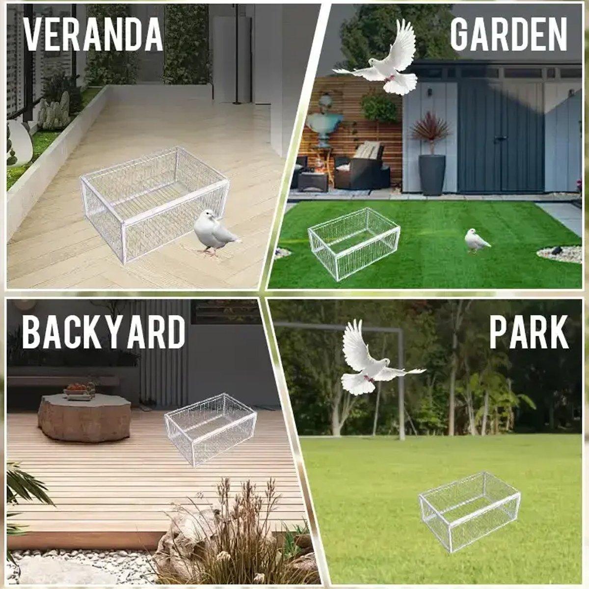 Durable Pigeon Cage for Indoor and Outdoor Use Safe Bird Housing Easy to Assemble V528-PIGEON-CAGE-604026-2M-315787