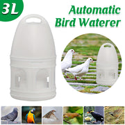 3L Pigeon Drinker White Plastic Drinking Pot Carrier Bird Water Dispenser Feeder V528-PIGEON-DRINKER-3L-614854