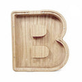 Wooden Piggy Bank Funny Letter or Guitar Coin Saving Money Box A-Z Gift Idea - B V528-PIGGYBANK-B-93671
