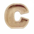 Wooden Piggy Bank Funny Letter or Guitar Coin Saving Money Box A-Z Gift Idea - C V528-PIGGYBANK-C-72364