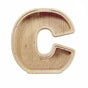 Wooden Piggy Bank Funny Letter or Guitar Coin Saving Money Box A-Z Gift Idea - C V528-PIGGYBANK-C-72364