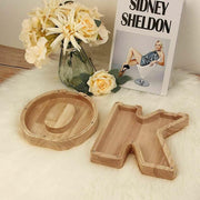 Wooden Piggy Bank Funny Letter or Guitar Coin Saving Money Box A-Z Gift Idea - D V528-PIGGYBANK-D-99296