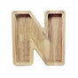 Wooden Piggy Bank Funny Letter or Guitar Coin Saving Money Box A-Z Gift Idea - N V528-PIGGYBANK-N-64068