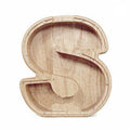 Wooden Piggy Bank Funny Letter or Guitar Coin Saving Money Box A-Z Gift Idea - S V528-PIGGYBANK-S-93346