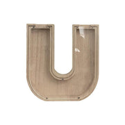Wooden Piggy Bank Funny Letter or Guitar Coin Saving Money Box A-Z Gift Idea - U V528-PIGGYBANK-U-64588