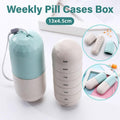 Sealed 7 Compartment Rotating Pill Box Weekly Travel Capsule Organizer Case V528-PILL-BOX-363412