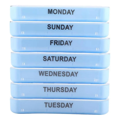 7 Day Pill Box Dispenser Storage Daily Holder Organiser Tablet Medicine Weekly V528-PILL-BOX-930104