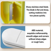 3PCS Tablet Cutter Pill Splitter Portable Medicine Box Pill Organizer Divider - White V528-PILL-CASE-WHITE-3PCS-395917