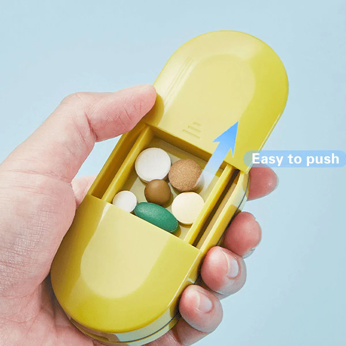 3PCS Tablet Cutter Pill Splitter Portable Medicine Box Pill Organizer Divider - White V528-PILL-CASE-WHITE-3PCS-395917