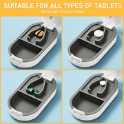 3PCS Tablet Cutter Pill Splitter Portable Medicine Box Pill Organizer Divider - Yellow V528-PILL-CASE-YELLOW-3PCS-103970