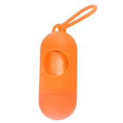 Portable Dog Waste Bag Dispenser with Refill Rolls for Pet Walking Cleanup - Grey + Red V528-PILL-GREY+RED-44929