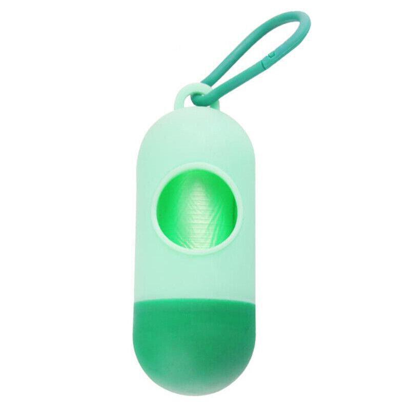 Portable Dog Waste Bag Dispenser with Refill Rolls for Pet Walking Cleanup - Orange V528-PILL-ORANGE-60791
