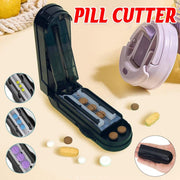 Pill Slicer Cutter Tablet Splitter Portable Pill Divider Medication Organizer V528-PILL-SLICER-BLACK-465258