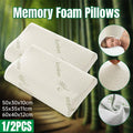 1/2PCS Memory Foam Neck Pillow Wavy Contour Slow Rebound Pillow - 60x40x12cm-2pcs V528-PILLOW-10CM-2PCS-421795