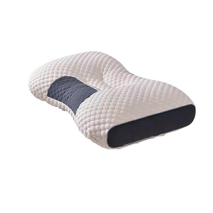 Ergonomic Contour Pillow Knitted Cotton Filling Neck Support for All Sleepers - 1PC V528-PILLOW-1PC-276316