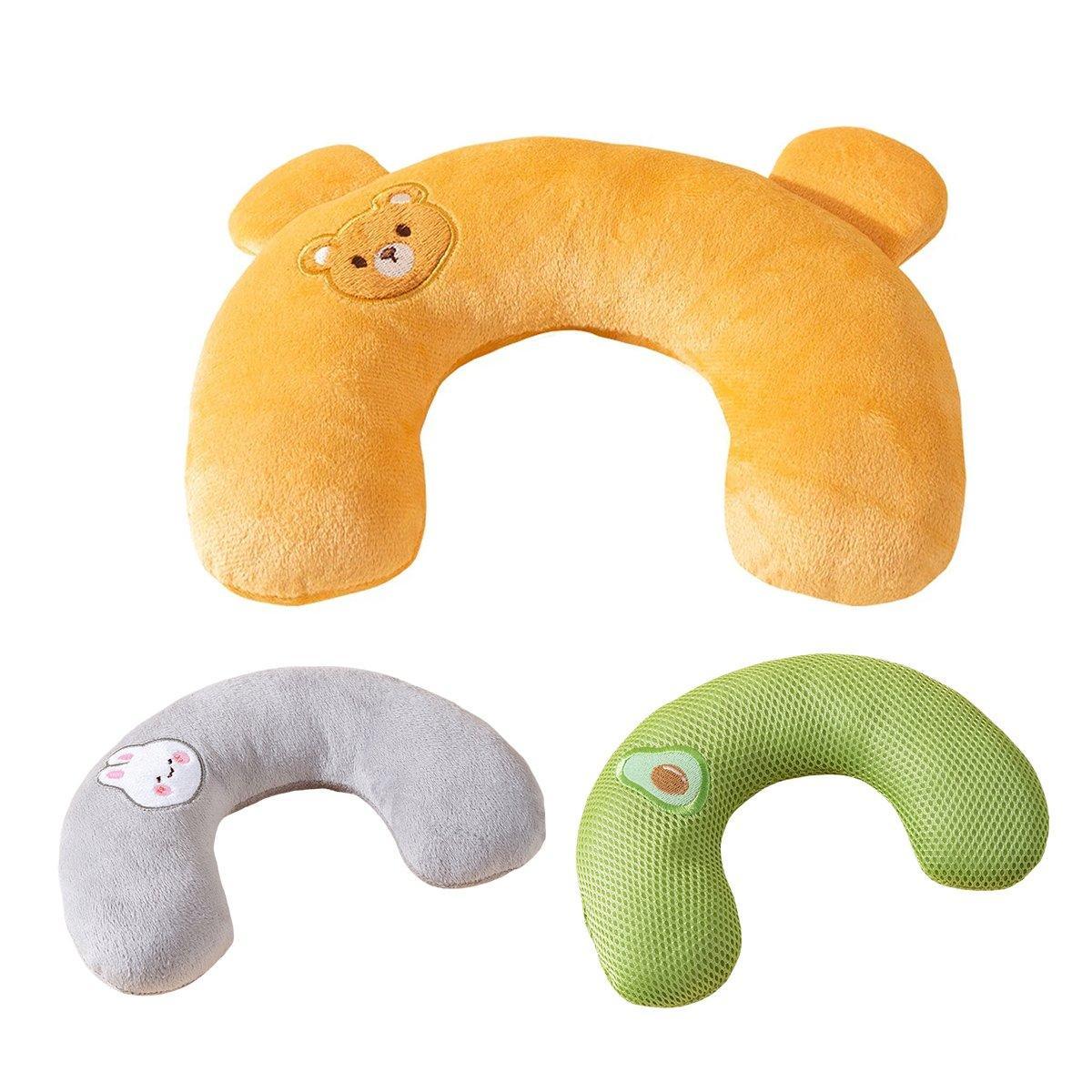 Dog Pet U Shaped Pillow Cartoon Breathable Cat Sleeping Cushion for All Seasons - Brown V528-PILLOW-BROWN-463622