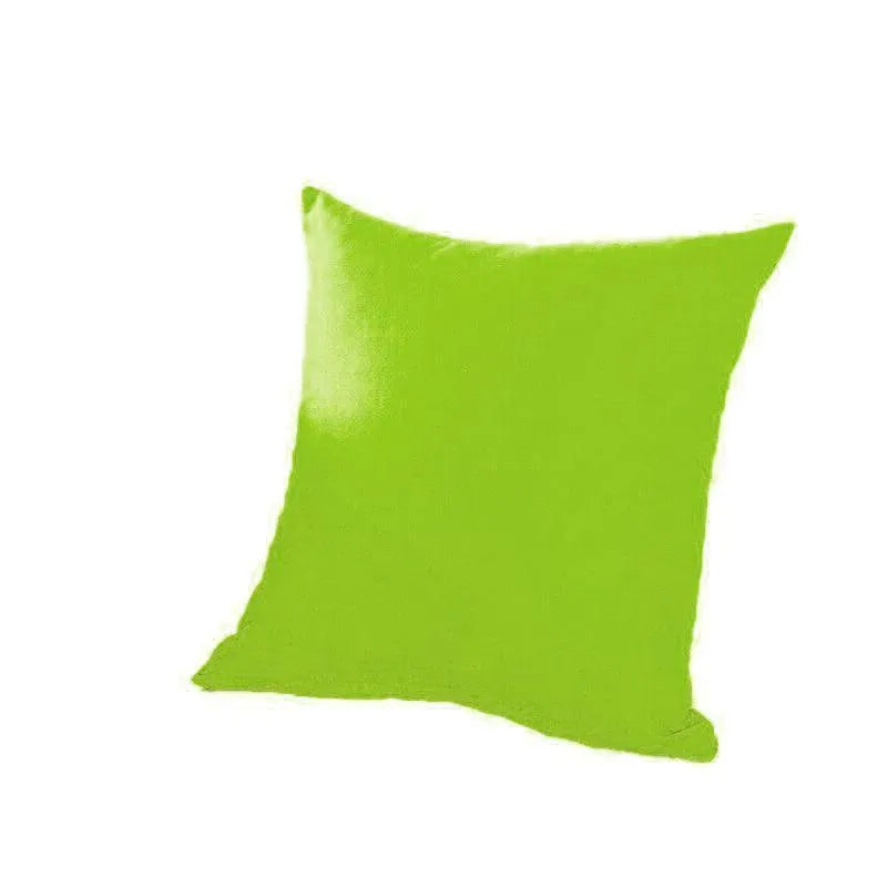 40x40cm Multicoloured Plain Solid Colour Cushion Cover Covers Decorative Pillow Case - Green V528-PILLOW-GREEN-40-40-99439