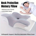 Memory Foam Butterfly Neck Pillow for Enhanced Comfort and Sleep Positioning V528-PILLOW-GREY-900090