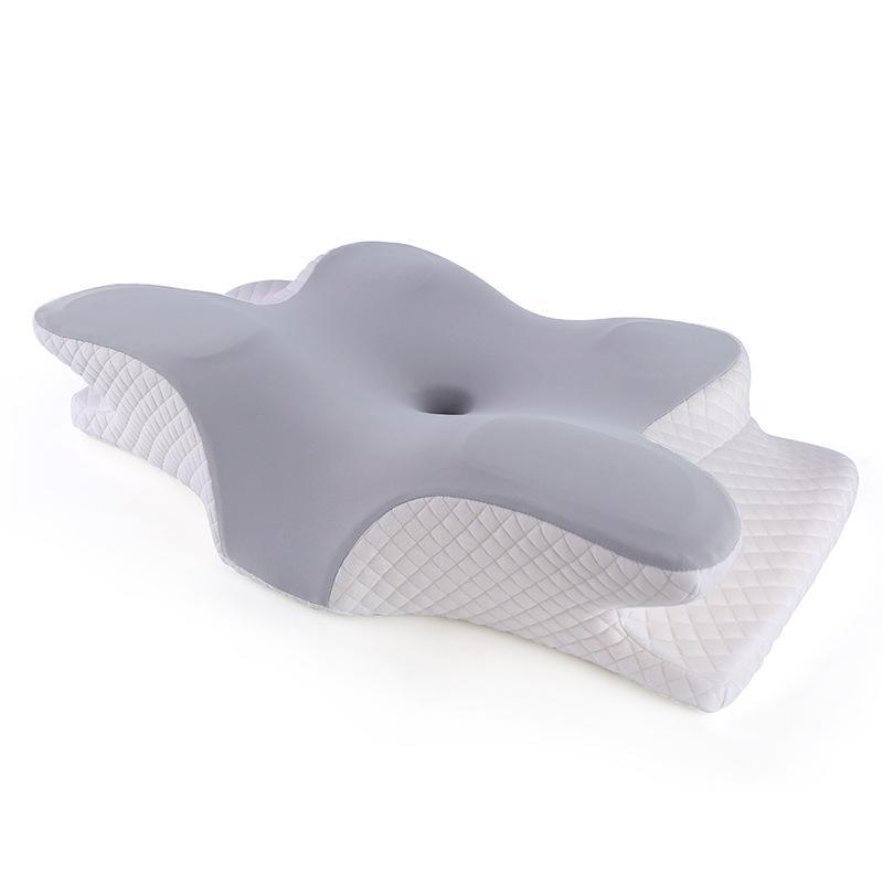 Memory Foam Butterfly Neck Pillow for Enhanced Comfort and Sleep Positioning V528-PILLOW-GREY-900090
