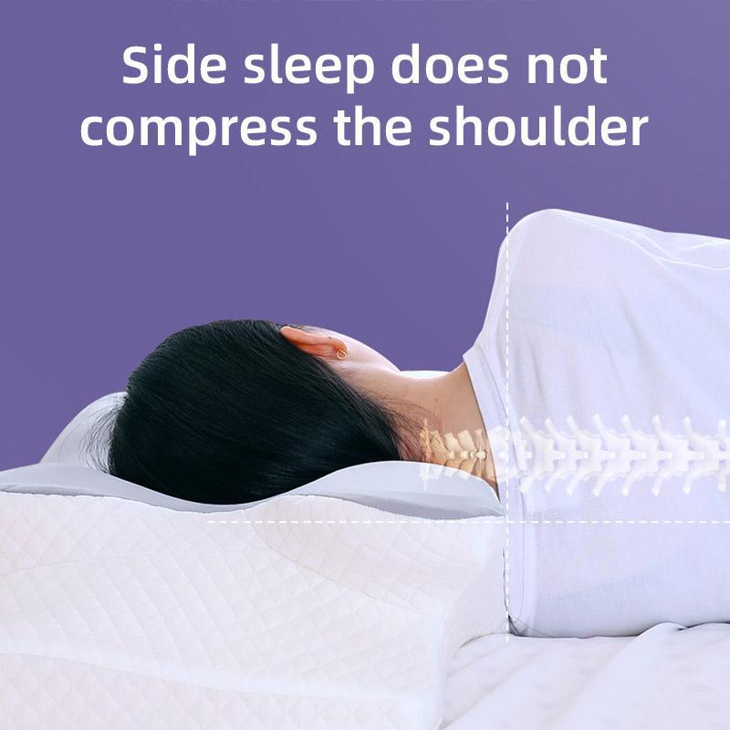 Memory Foam Butterfly Neck Pillow for Enhanced Comfort and Sleep Positioning V528-PILLOW-GREY-900090