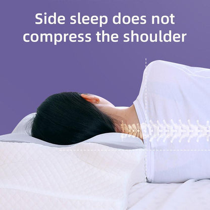 Memory Foam Butterfly Neck Pillow for Enhanced Comfort and Sleep Positioning V528-PILLOW-GREY-900090