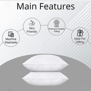 Hotel Quality White Pillow Core Soft Cotton Pillow Insert for Bedroom Living Room V528-PILLOW-INSERT-48-74-116902