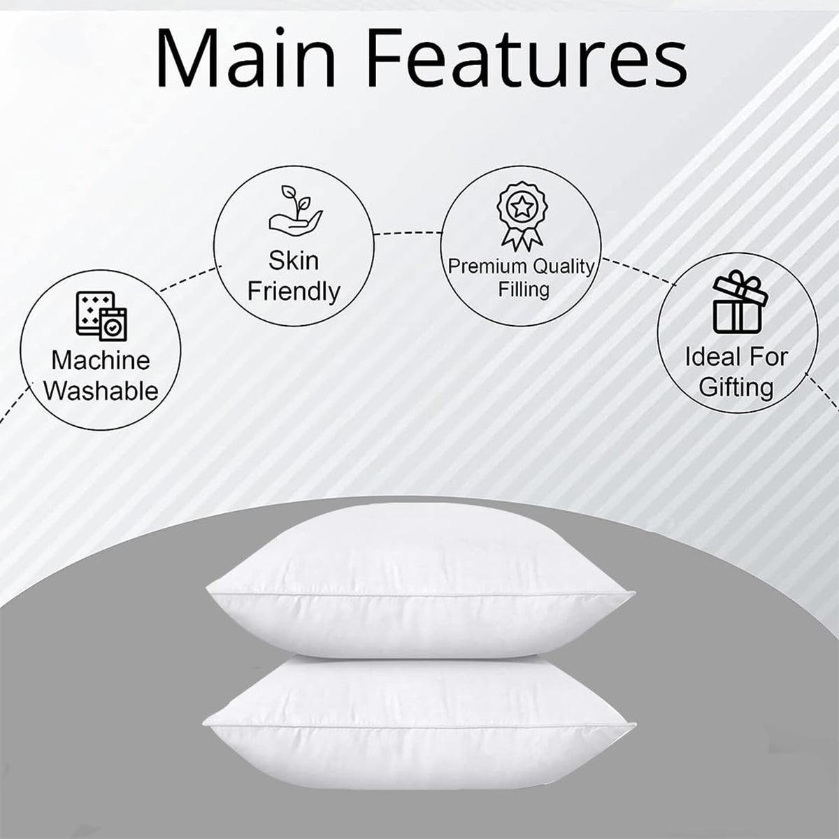 Hotel Quality White Pillow Core Soft Cotton Pillow Insert for Bedroom Living Room V528-PILLOW-INSERT-48-74-116902