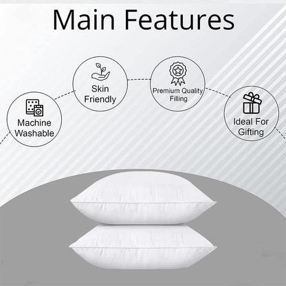 Hotel Quality White Pillow Core Soft Cotton Pillow Insert for Bedroom Living Room V528-PILLOW-INSERT-48-74-116902