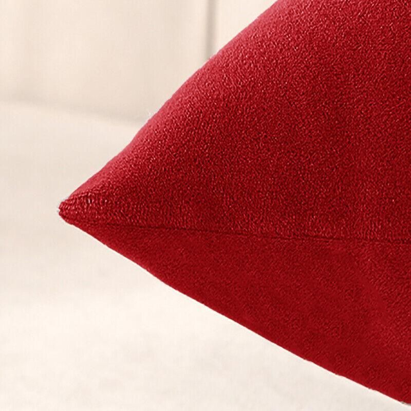 40x40cm Multicoloured Plain Solid Colour Cushion Cover Covers Decorative Pillow Case - Light Coffee V528-PILLOW-LIGHTCOFFEE-40-40-80502