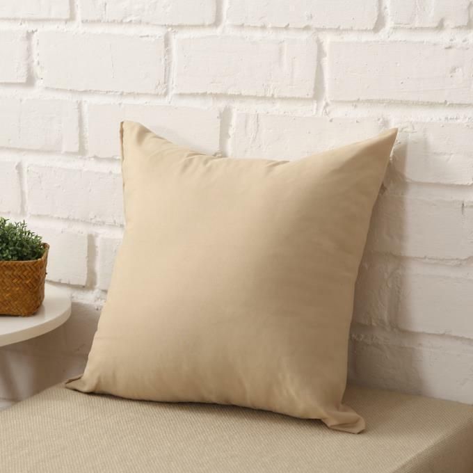 40x40cm Multicoloured Plain Solid Colour Cushion Cover Covers Decorative Pillow Case - Light Coffee V528-PILLOW-LIGHTCOFFEE-40-40-80502