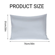 Silk Envelope Pillowcase Soft Satin Protective Cover for Bed Sleep Comfort - Silver V528-PILLOWCASE-SILVER-51-76-119302