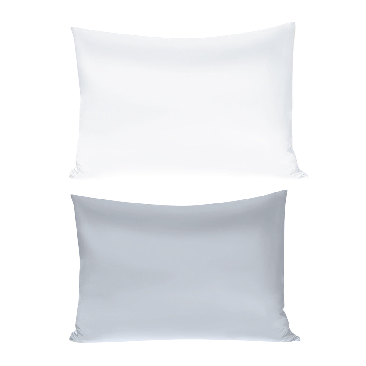 Silk Envelope Pillowcase Soft Satin Protective Cover for Bed Sleep Comfort - White V528-PILLOWCASE-WHITE-51-76-407476