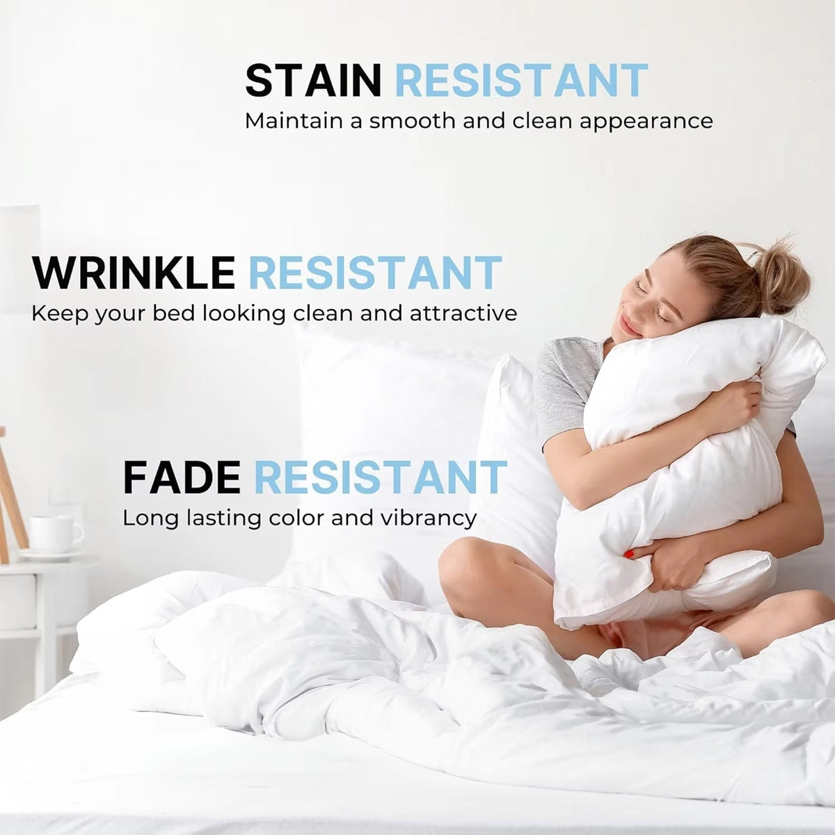 Silk Envelope Pillowcase Soft Satin Protective Cover for Bed Sleep Comfort - White V528-PILLOWCASE-WHITE-51-76-407476