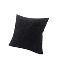 45X45 Plain Solid Colour Cushion Cover Decorative Pillow Case Home Multicoloured - Black V528-PILLOWCOVER-BLACK-478925