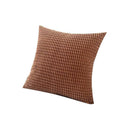 45X45 Plain Solid Colour Cushion Cover Decorative Pillow Case Home Multicoloured - Brown V528-PILLOWCOVER-BROWN-869703