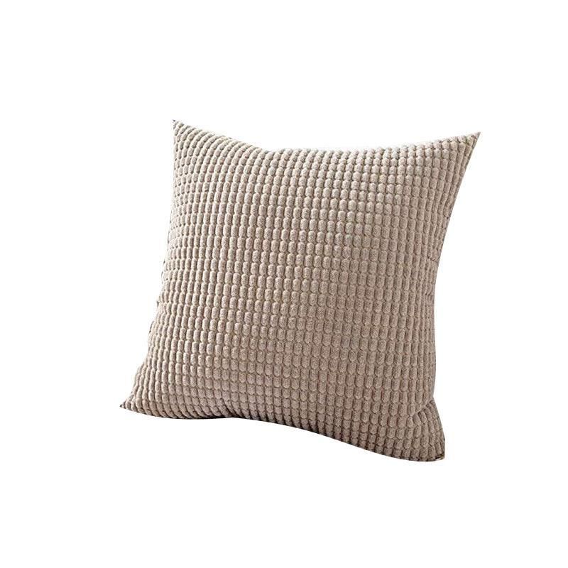 45X45 Plain Solid Colour Cushion Cover Decorative Pillow Case Home Multicoloured - Coffee V528-PILLOWCOVER-COFFEE-793235