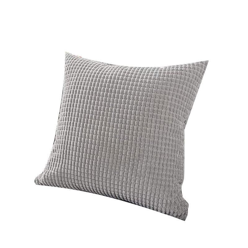 45X45 Plain Solid Colour Cushion Cover Decorative Pillow Case Home Multicoloured - Light Grey V528-PILLOWCOVER-LIGHTGREY-324894