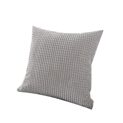 45X45 Plain Solid Colour Cushion Cover Decorative Pillow Case Home Multicoloured - Light Grey V528-PILLOWCOVER-LIGHTGREY-324894