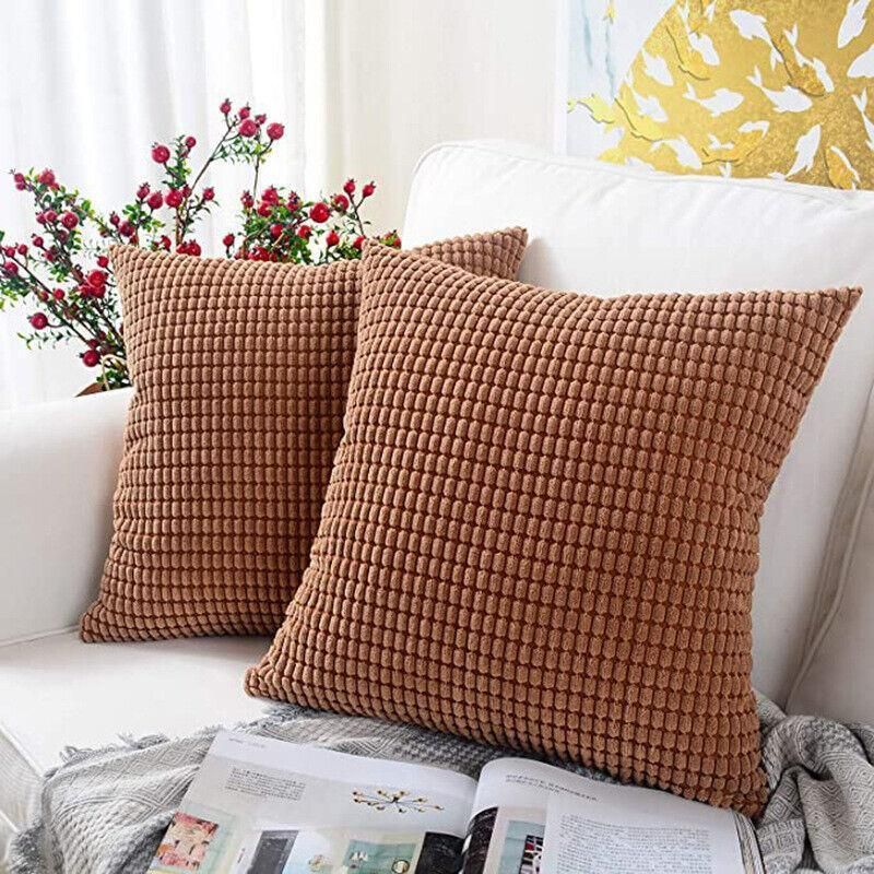 45X45 Plain Solid Colour Cushion Cover Decorative Pillow Case Home Multicoloured - Light Grey V528-PILLOWCOVER-LIGHTGREY-324894