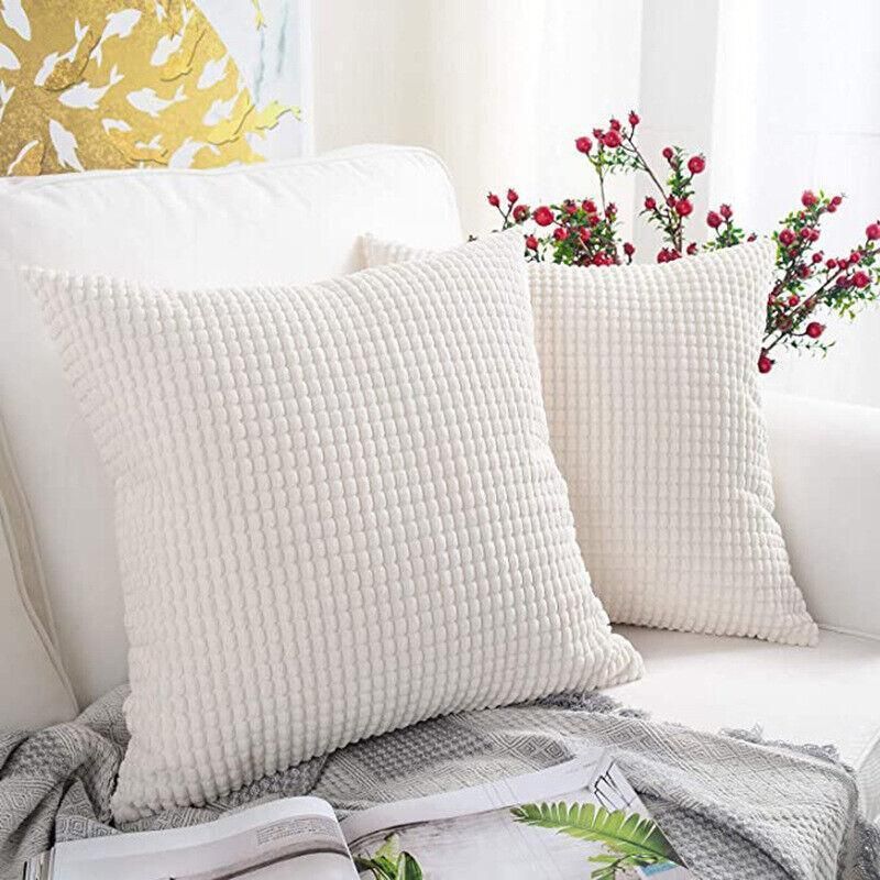 45X45 Plain Solid Colour Cushion Cover Decorative Pillow Case Home Multicoloured - Light Grey V528-PILLOWCOVER-LIGHTGREY-324894