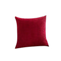 45X45 Plain Solid Colour Cushion Cover Decorative Pillow Case Home Multicoloured - Red V528-PILLOWCOVER-RED-953354