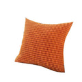 45X45 Plain Solid Colour Cushion Cover Decorative Pillow Case Home Multicoloured - Orange V528-PILLOWCOVER-YELLOW-835932