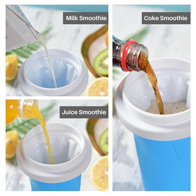 Slushie Maker Cup Quick Freeze Magic Squeeze Cup Milkshake Cup Ice Cream Maker - Green V528-PINCHCUP-GREEN-623012
