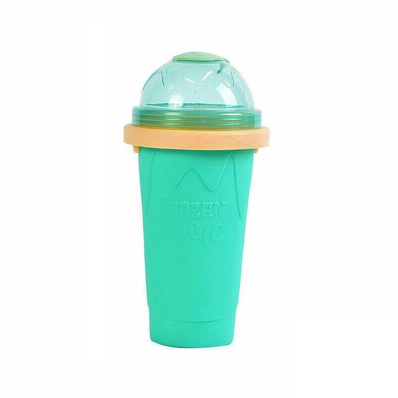 Slushie Maker Cup Quick Freeze Magic Squeeze Cup Milkshake Cup Ice Cream Maker - Green V528-PINCHCUP-GREEN-623012