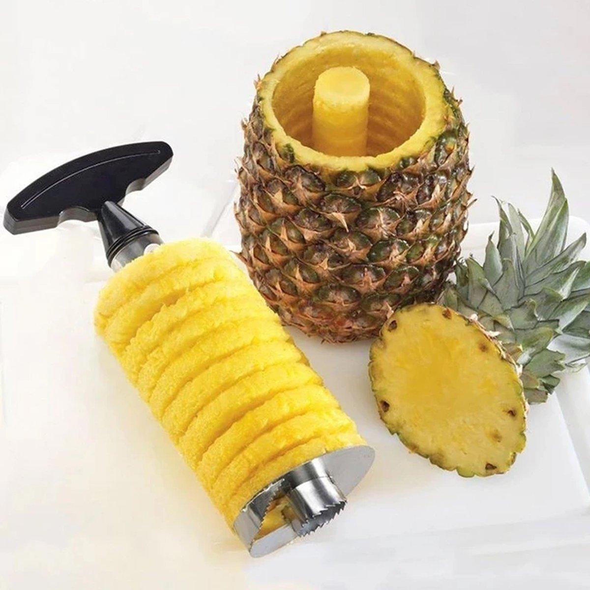 Stainless Steel Pineapple Corer Slicer Peeler Cutter Tool Easy Pineapple Cutter - Pink V528-PINEAPPLE-KNIFE-PINK-412831