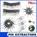 76Pcs/Set Pin Ejector Wire Kit Extractor Auto Terminal Removal Connector Tool V528-PINEJECTOR-76PCS-387447