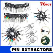 76Pcs/Set Pin Ejector Wire Kit Extractor Auto Terminal Removal Connector Tool V528-PINEJECTOR-76PCS-387447