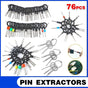 76Pcs/Set Pin Ejector Wire Kit Extractor Auto Terminal Removal Connector Tool V528-PINEJECTOR-76PCS-387447