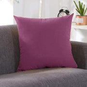 40x40cm Multicoloured Plain Solid Colour Cushion Cover Covers Decorative Pillow Case - Pink V528-PINK-40-6428